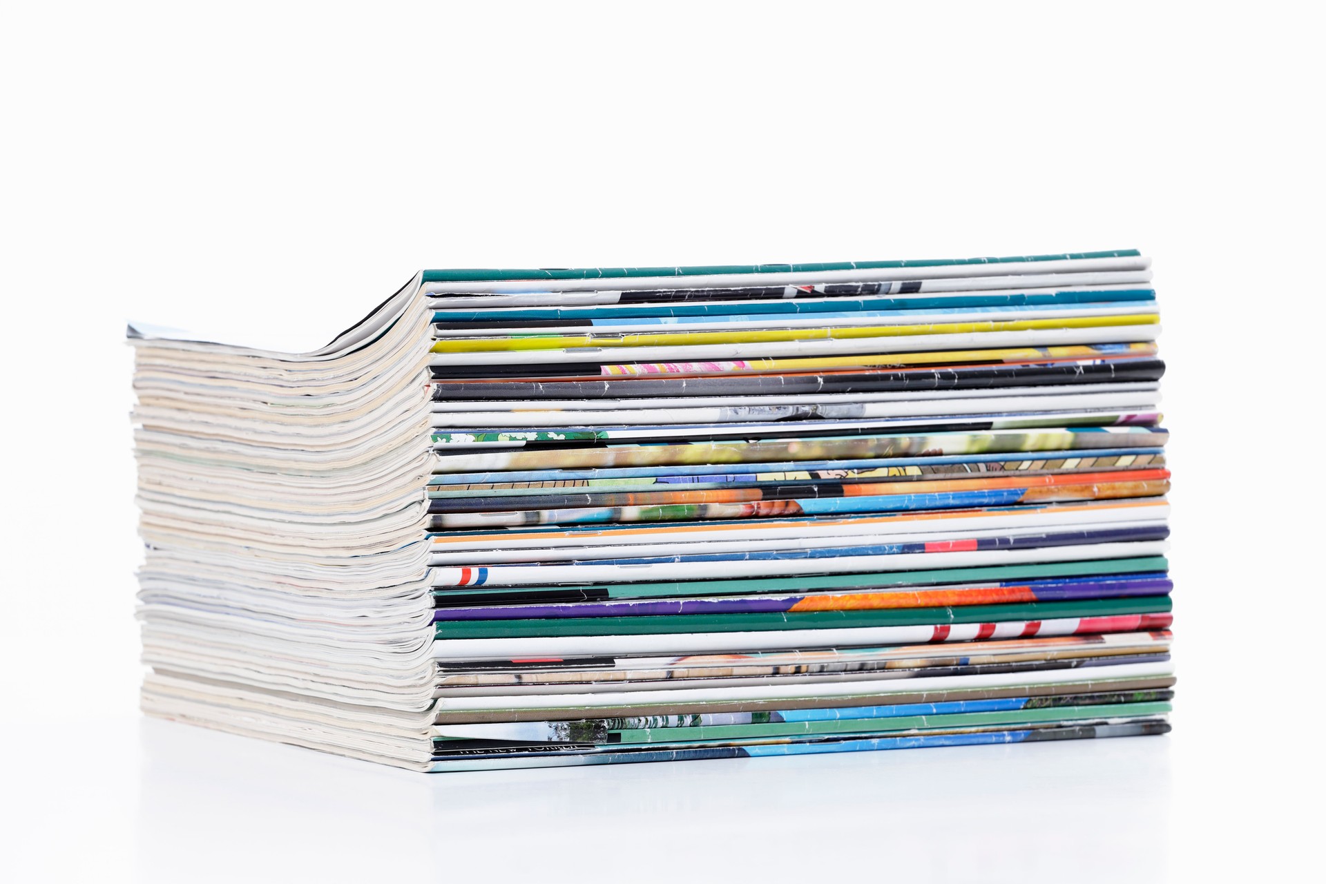 Stack of magazines